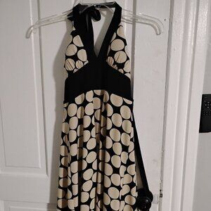 Eliza J New York Polka Dot Halter Dress Size 2